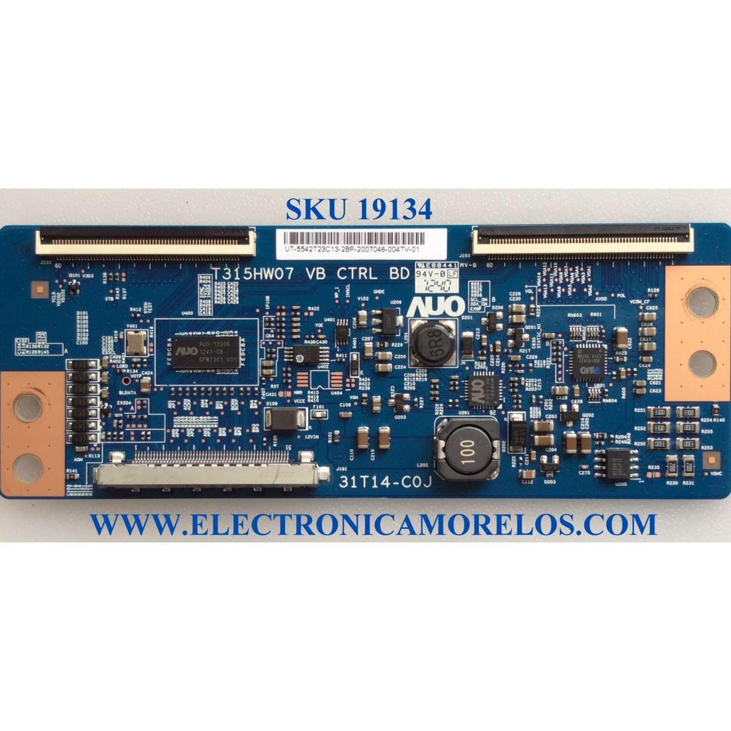 T-CON / RCA 55.42T23.C13 / T315HW07 VB / 5542T23C13 / 31T14-C0J / MODELOS LED42C45RQD / LED42C45RQ 3504-LE42C45-A1